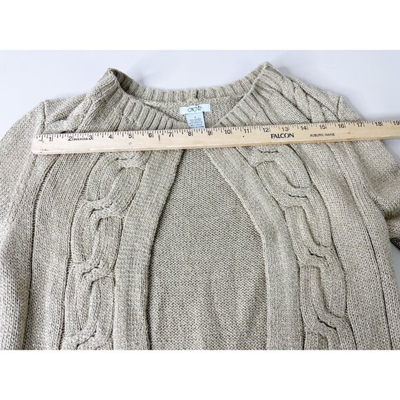 Cache' Medium Shrug Sweater Bolero Shoulder Cover Gold Metallic Threads EUC - Picture 6 of 6